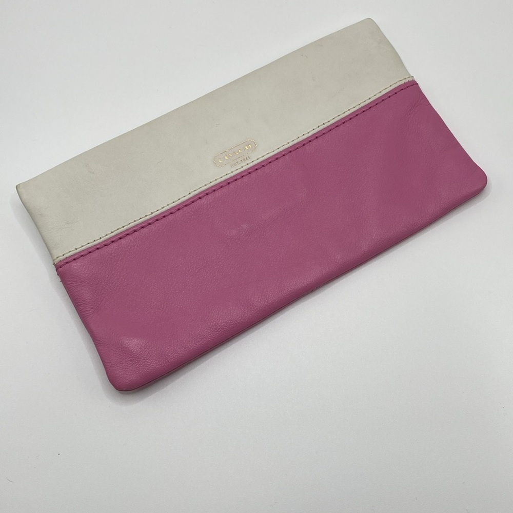 COACH Leather Josie PINK/WHITE 12277